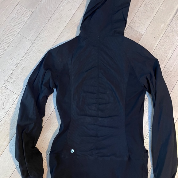 Lululemon Women's In Flux Jacket Black 8 Reversible Full Zip Hood reversible - Picture 4 of 10